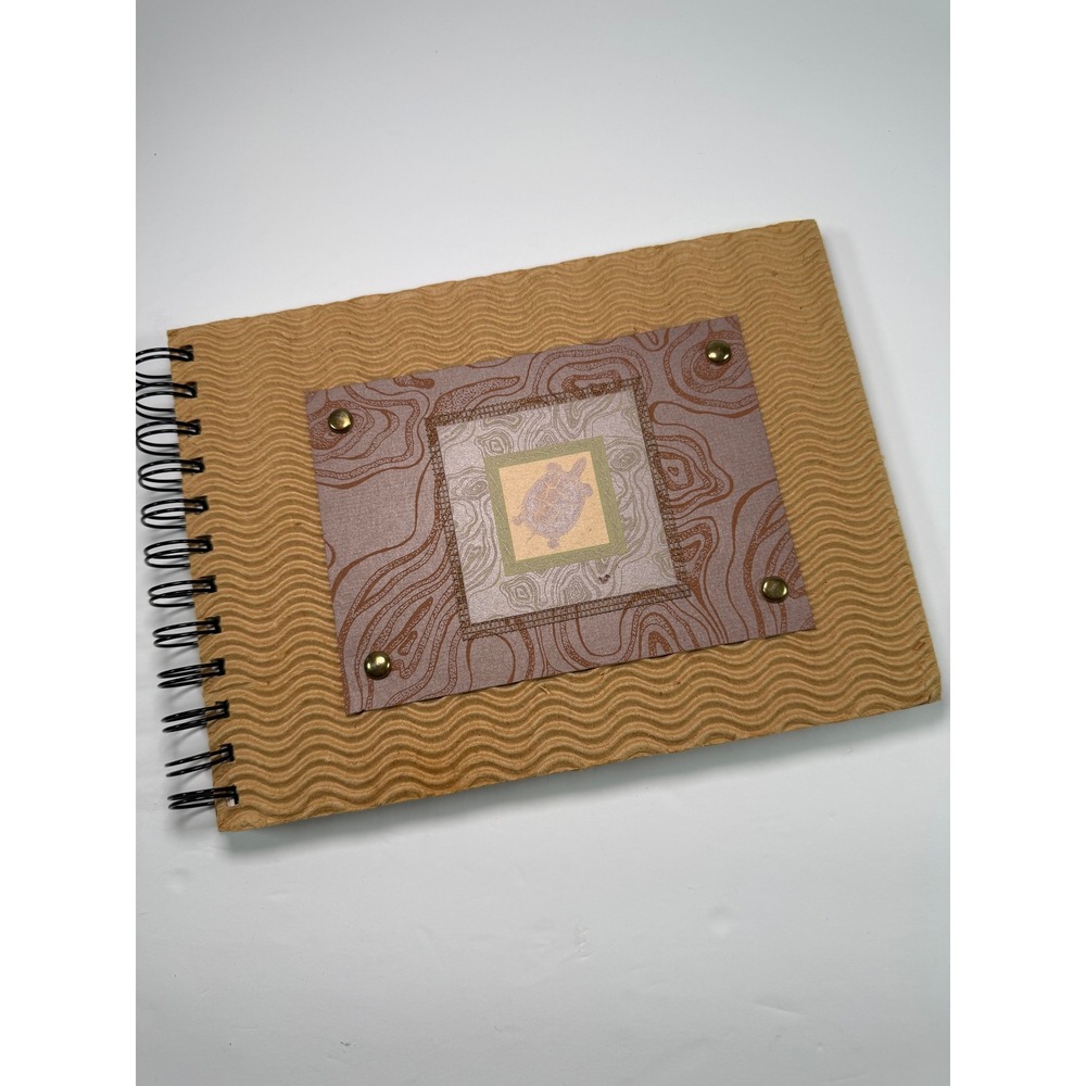 Event Book Guest Journal Scrapbook Junk Journal Turtle Motif‎  Earth Tones